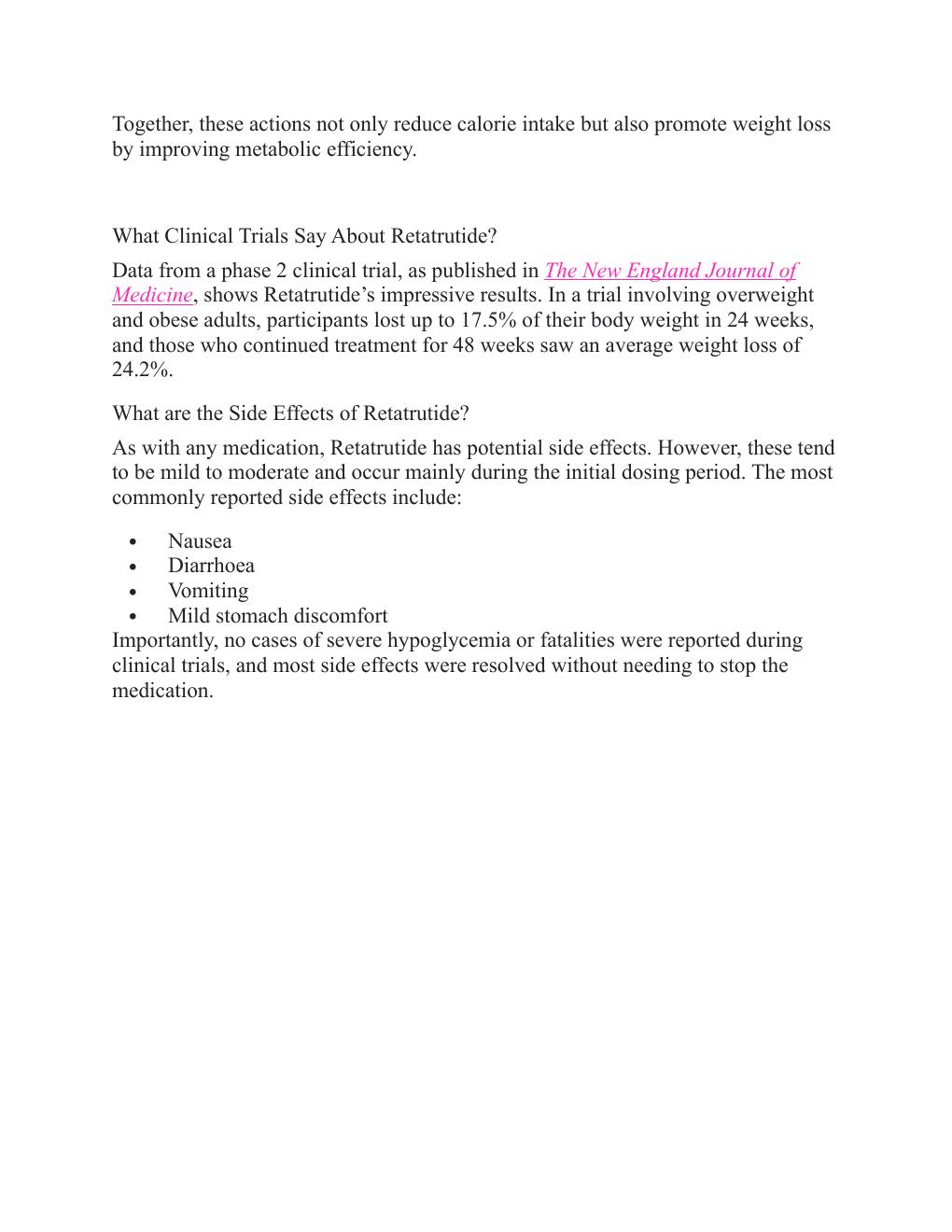 Triple Receptor Agonist for Weight Loss — FAQ — page 3 of 3