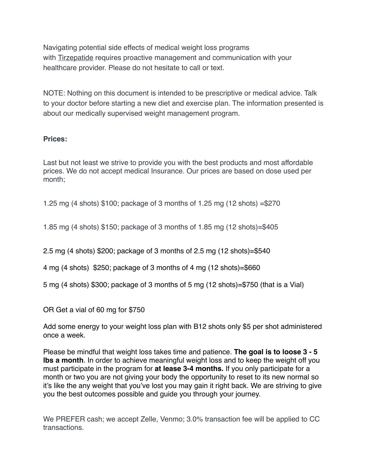 Tirzepatide General Information — page 11 of 11