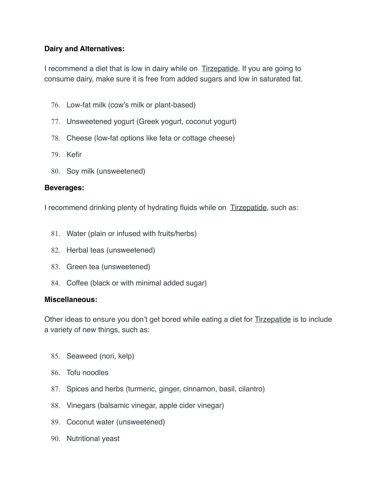 Tirzepatide General Information — page 7 of 11
