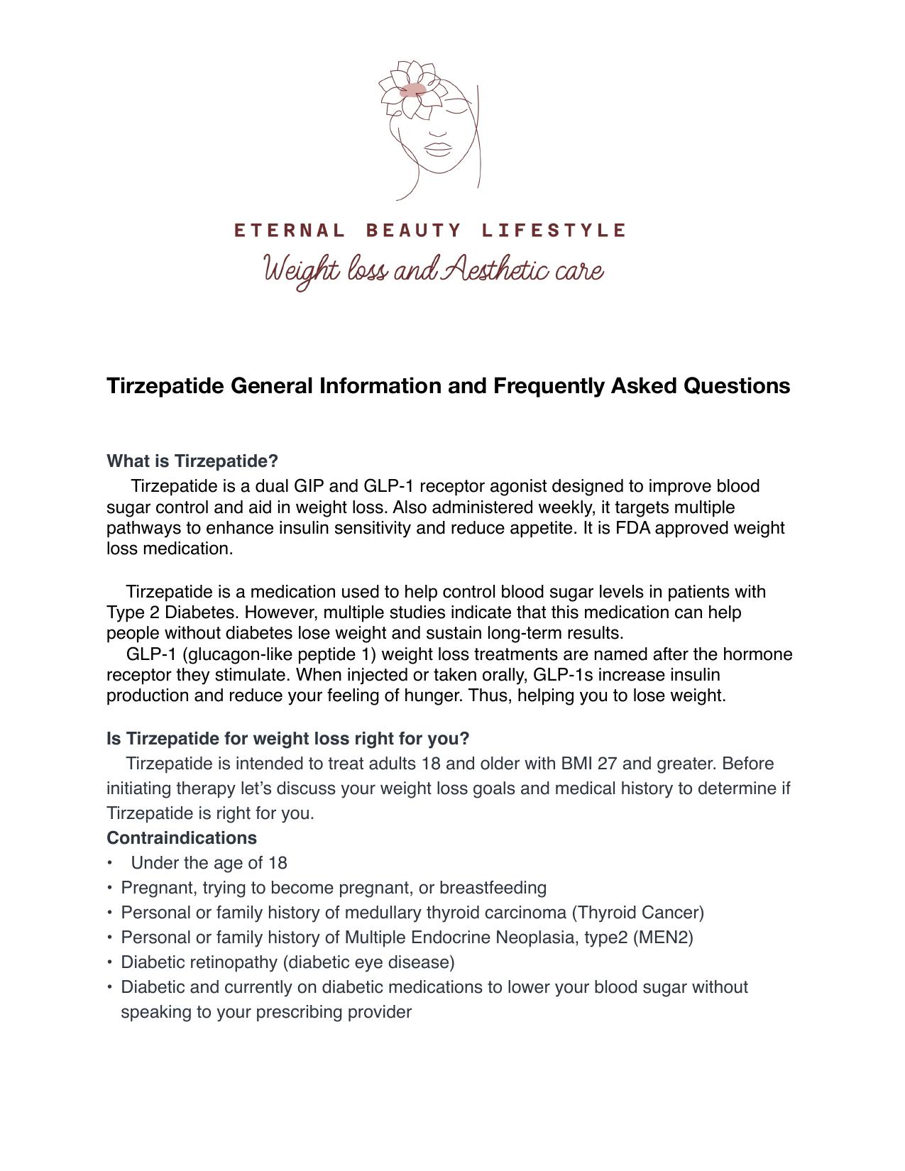 Tirzepatide General Information — page 1 of 11
