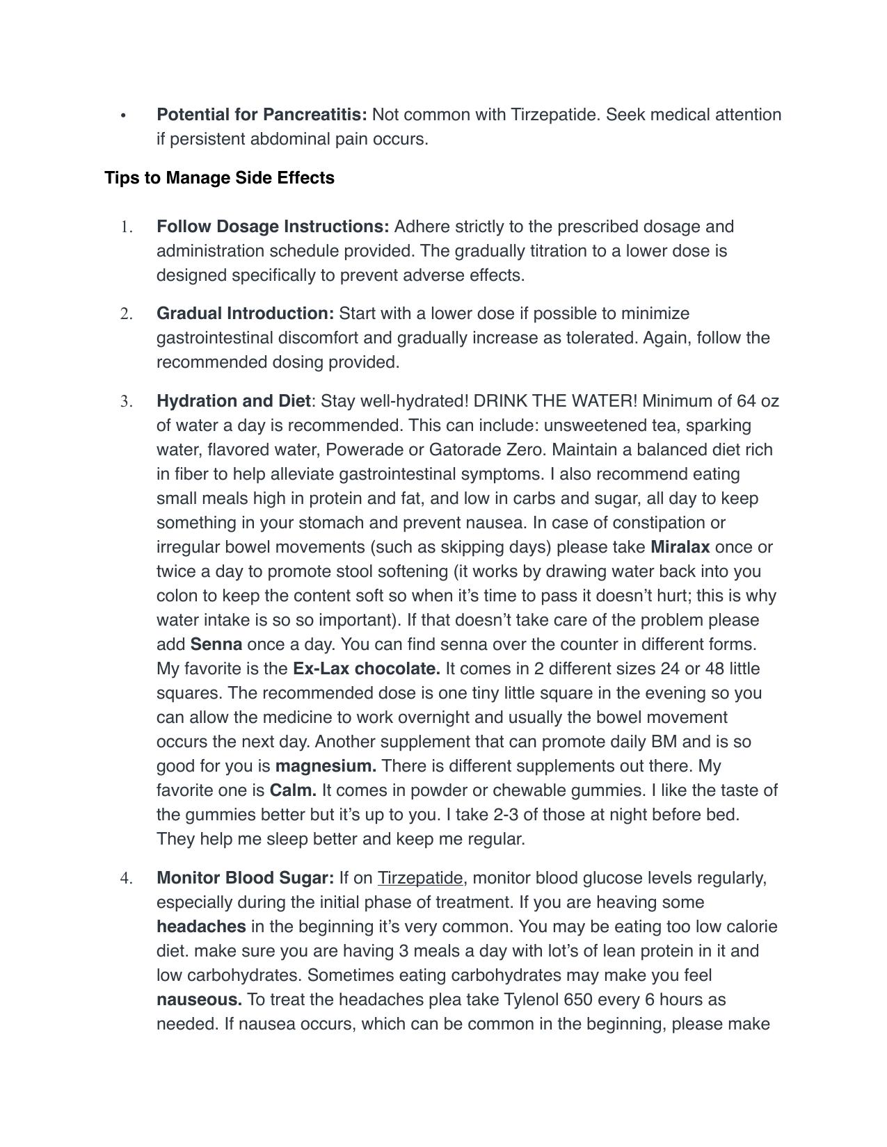 Tirzepatide General Information — page 9 of 11